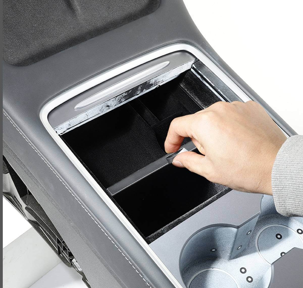 Oppbevaringsbrett midtkonsoll Tesla Model Y og 3 (2021 -->)