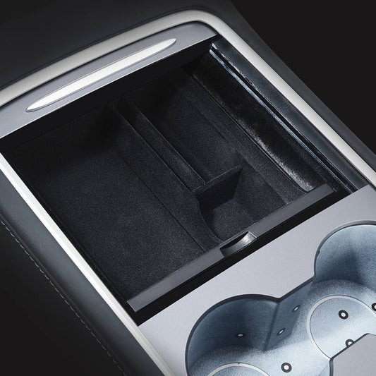 Oppbevaringsbrett midtkonsoll Tesla Model Y og 3 (2021 -->)