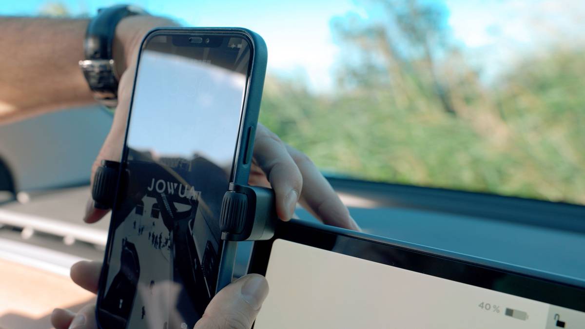 Jowua mobilholder m/ trådløs lading Tesla Model 3 & Y