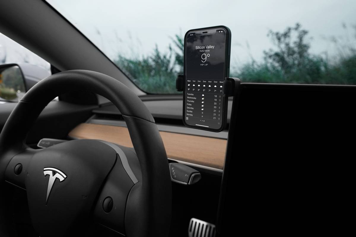 Jowua mobilholder m/ trådløs lading Tesla Model 3 & Y