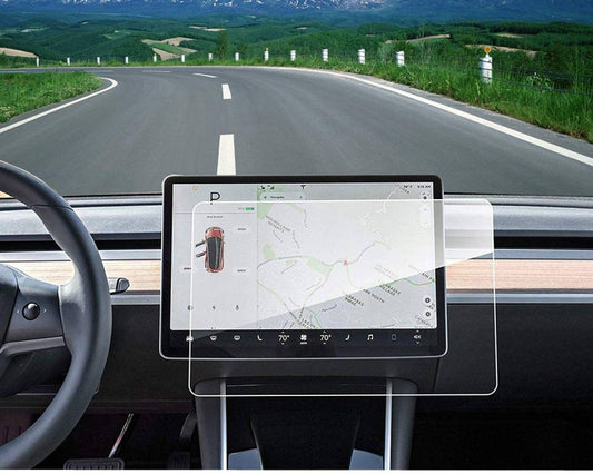 Skjermbeskytter herdet klart glass - Tesla Model 3 & Y