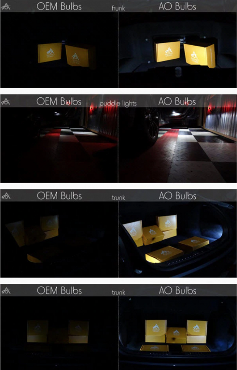 Lyssterke LED interiørlys Tesla Model S / 3 / X / Y
